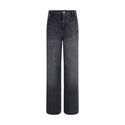 Kenzo Black Cotton Straight-Leg Jeans