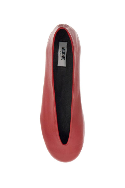 Moschino nappa leather duck baller Flat Shoes Moschino Maroon
