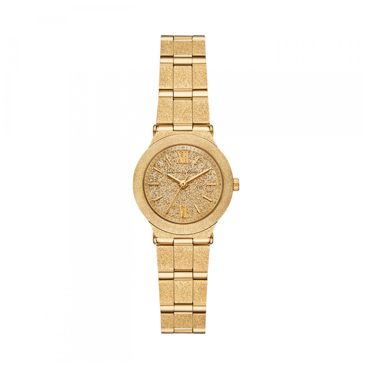 Luxurious gold watch showcasing the timeless style of MICHAEL KORS Mod. BILLIE with sparkling dial and elegant strap design.