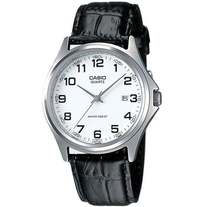 CASIO COLLECTION Mod. DATE - LEATHER, WHITE