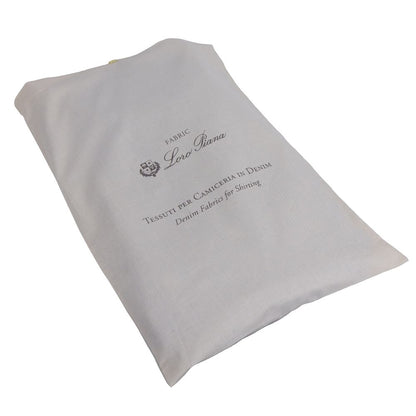 Packaging for Loro Piana fabric for the Made in Italy Blue Cotton Men's Shirt