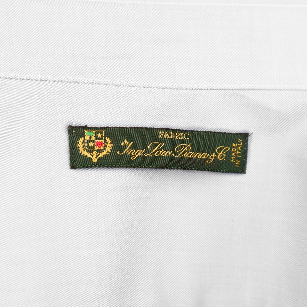 Made in Italy White Cotton Women's Shirt label detail by Loro Piana