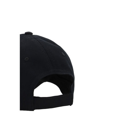 Back view of Marni Black Cotton Cap (Baseball Hat) with adjustable closure, iconic brand design, 100% cotton for AW25 season.