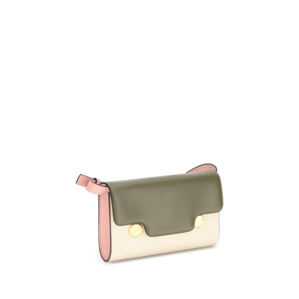 Marni Multicolor Calf Leather Bos Taurus Shoulder Bag
