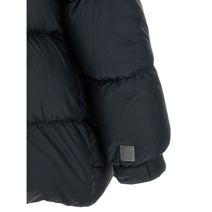 Max Mara Blue Polyester Full-Length Jacket