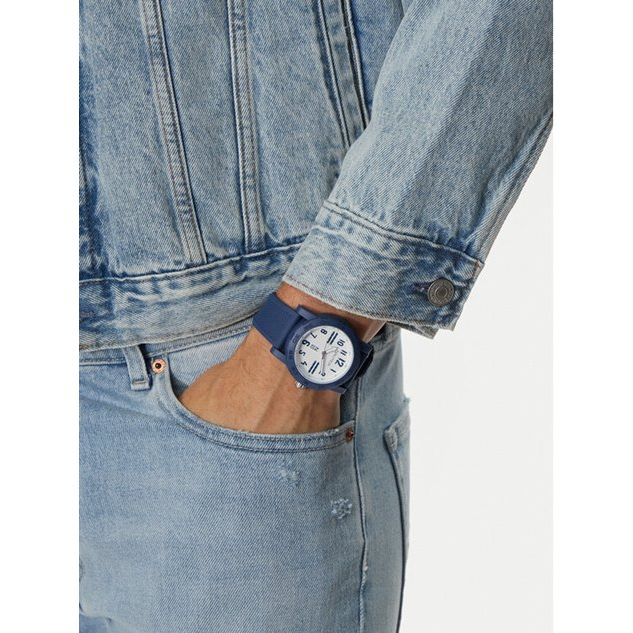 NAUTICA Mod. NAPATS301 Quartz Analog Watch on wrist, 44mm case, water-resistant to 5 ATM, in official packaging, gent's bracelet style.