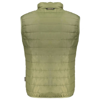 Napapijri Green Polyester Men's Sleeveless Jacket