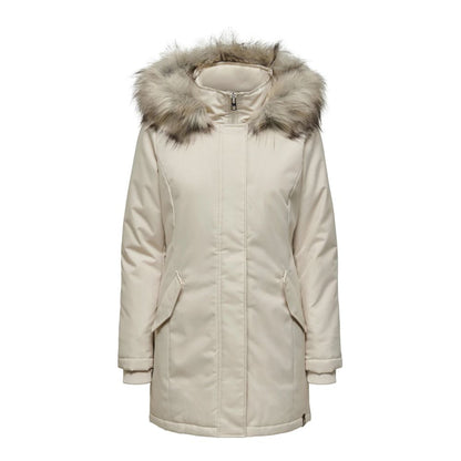 Only Beige Polyester Parka