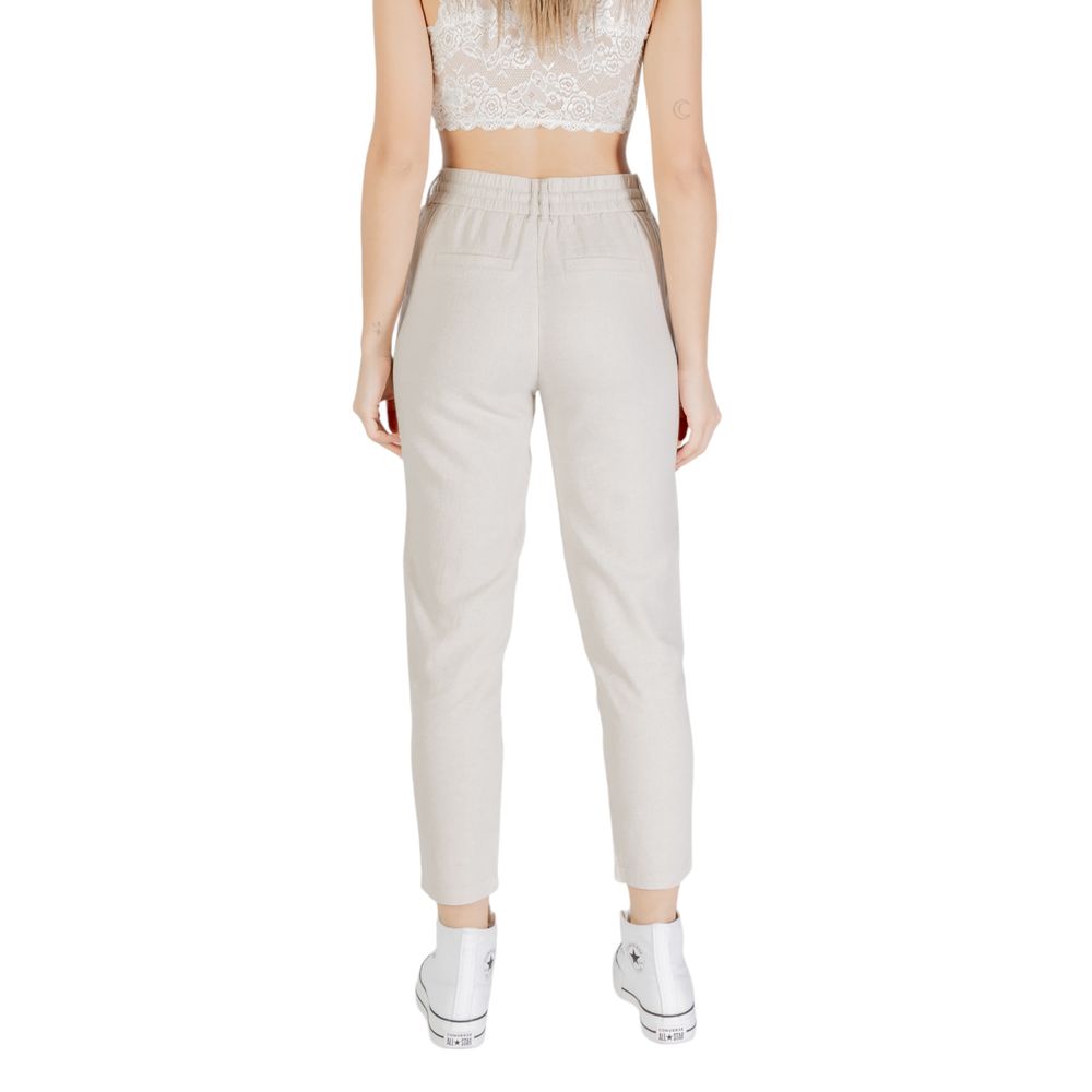 Only Bicolor Linen Casual Pants