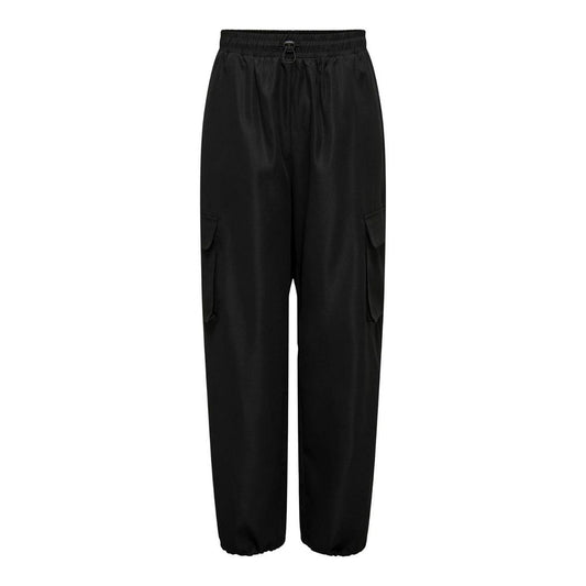 Only Black Cotton Cargo Pants