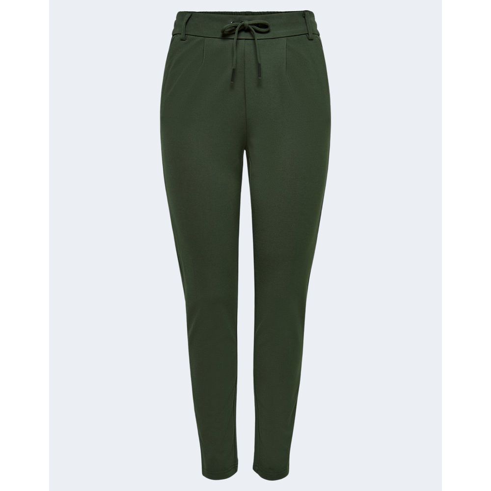 Only Green Viscose Casual Pants