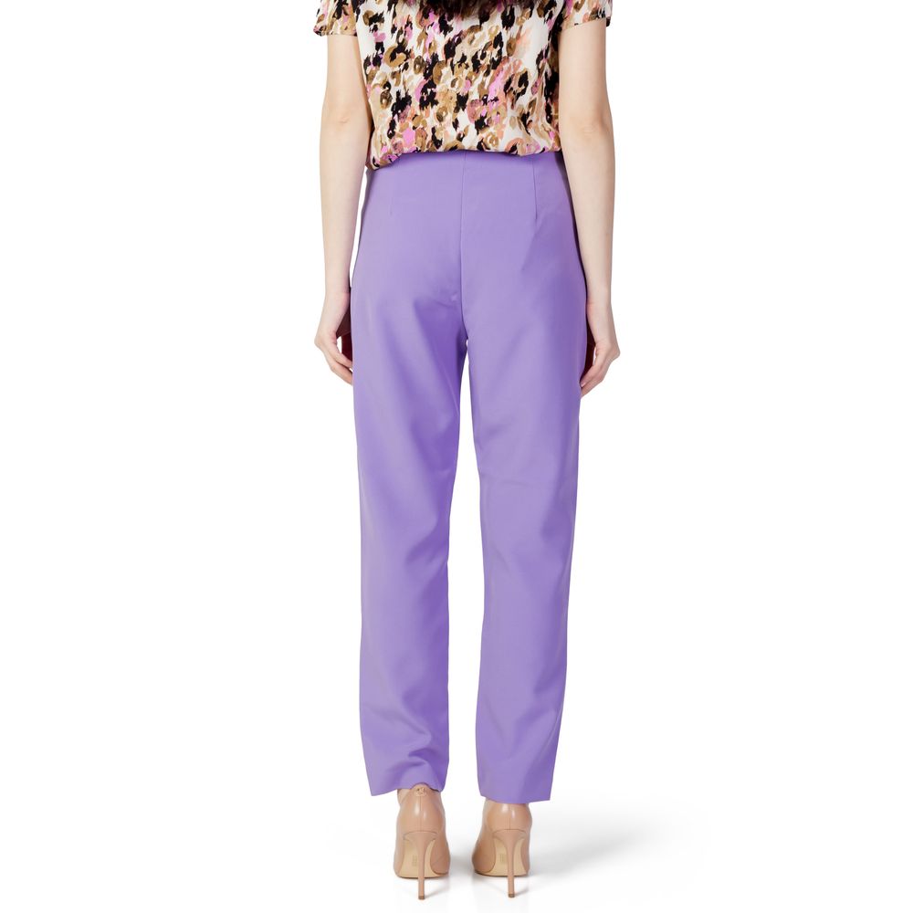 Only Purple Polyester Pants