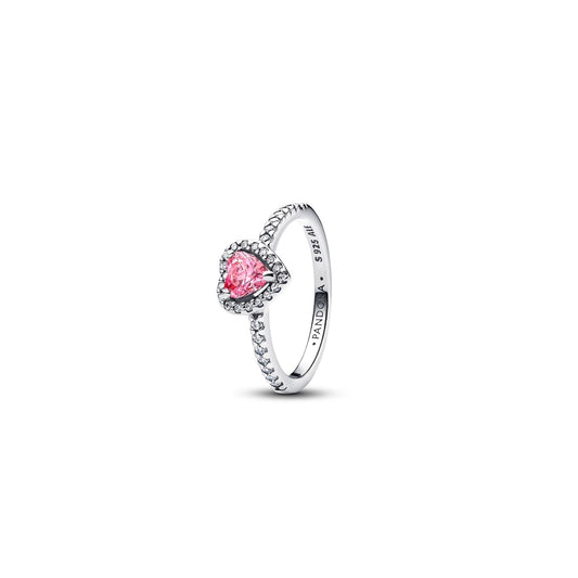 PANDORA JEWELRY Mod. ELEVATED PINK HEART RING
