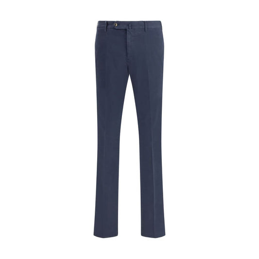 PT Torino Blue Elastane Casual Pants