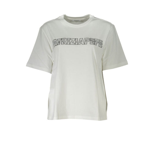 Patrizia Pepe White Cotton Women T-Shirt