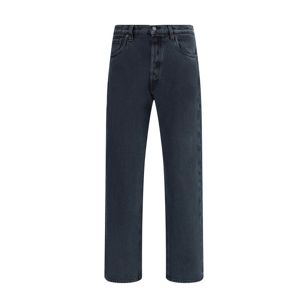 Prada Black Cotton Straight-Leg Jeans