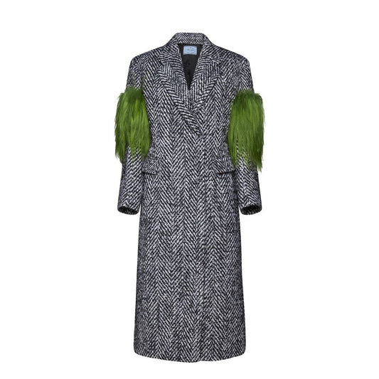 Prada Gray Wool False