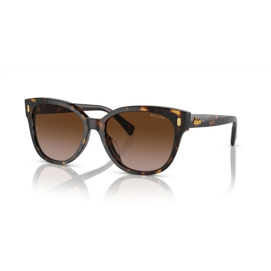 RALPH MOD. RA 5305U sunglasses for women made of acetate material, featuring tortoiseshell frame design and brown gradient lenses.