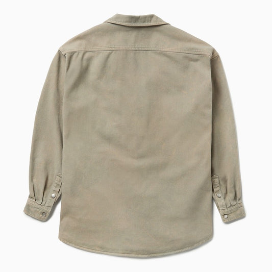 1989 STUDIO Light brown denim overshirt