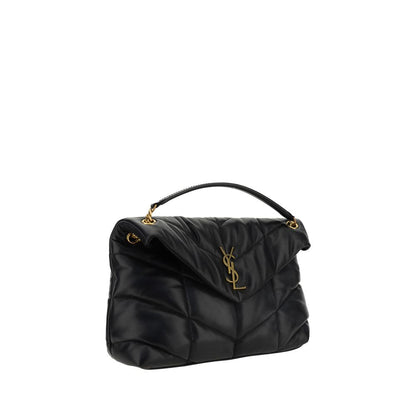 Saint Laurent Black Lamb Leather Shoulder Bag