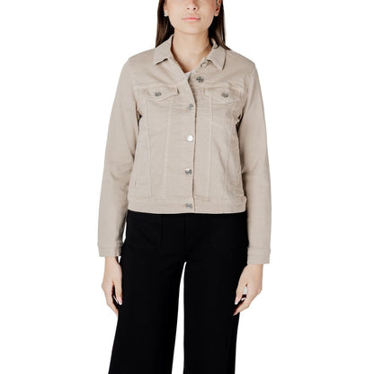 Street One Beige Cotton Jackets & Coat