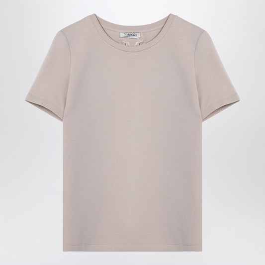 S Max Mara Écru cotton-blend T-shirt
