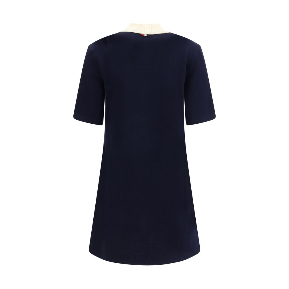 Thom Browne Blue Cotton Casual Dress