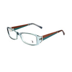 Tod's Turquoise Acetate Frames, model TO5011087 with bright turquoise color, lens/bridge/temple size 53/16/135mm.