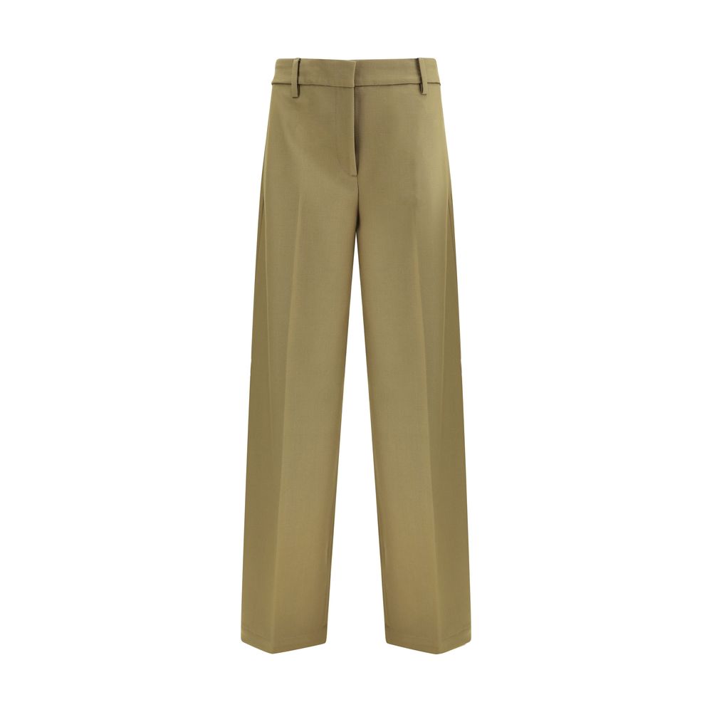 True Royal Green Polyester Dress Pants