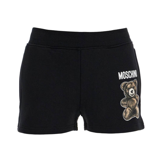 moschino teddy bear sports shorts