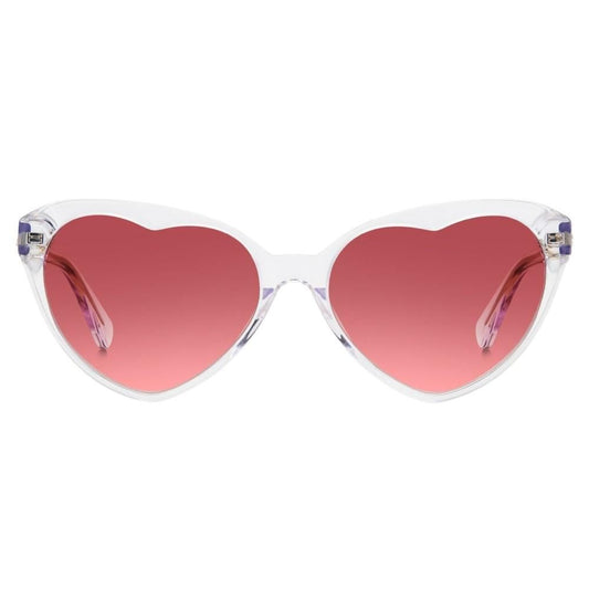Heart-shaped sunglasses KATE SPADE MOD. VELMA_S in acetate for ladies with pink lenses.