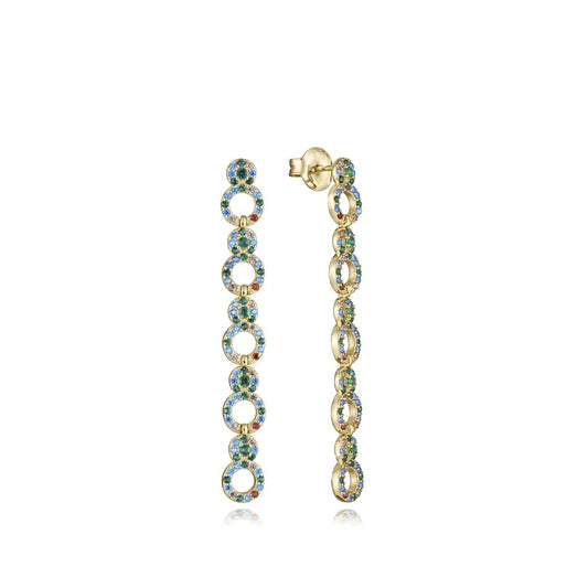 Elegant earrings from VICEROY JEWELS Mod. 15120E100-39, featuring silver 925° with blue accents, suitable for ladies, 10 ATM resistant.