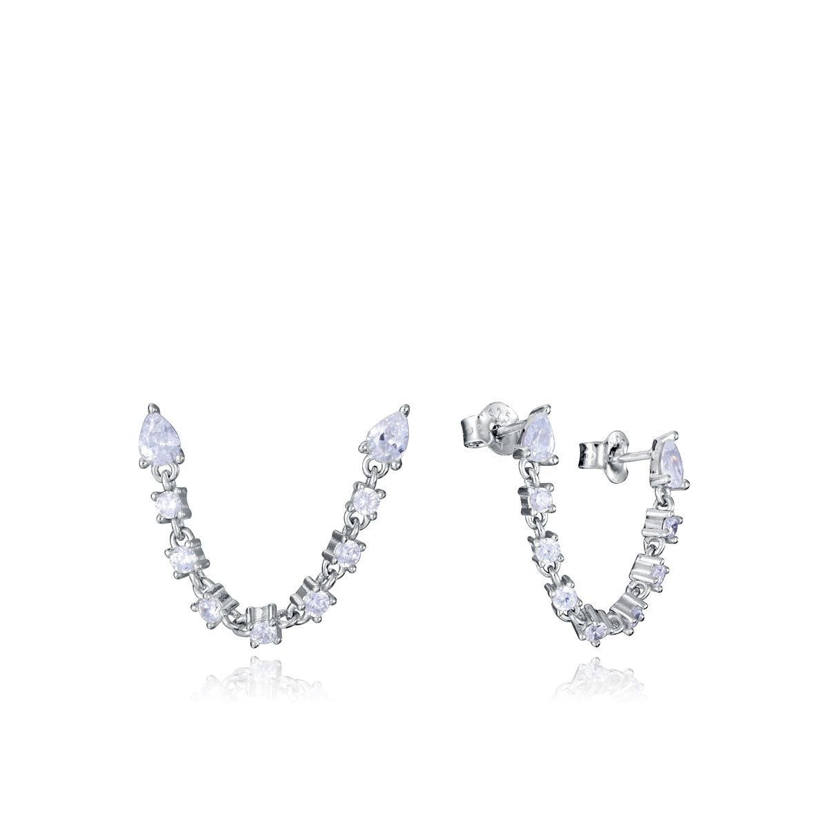 VICEROY JEWELS Mod. 9132E000-30 silver earrings for ladies with quartz analog movement, 5 ATM water resistance, in official box.