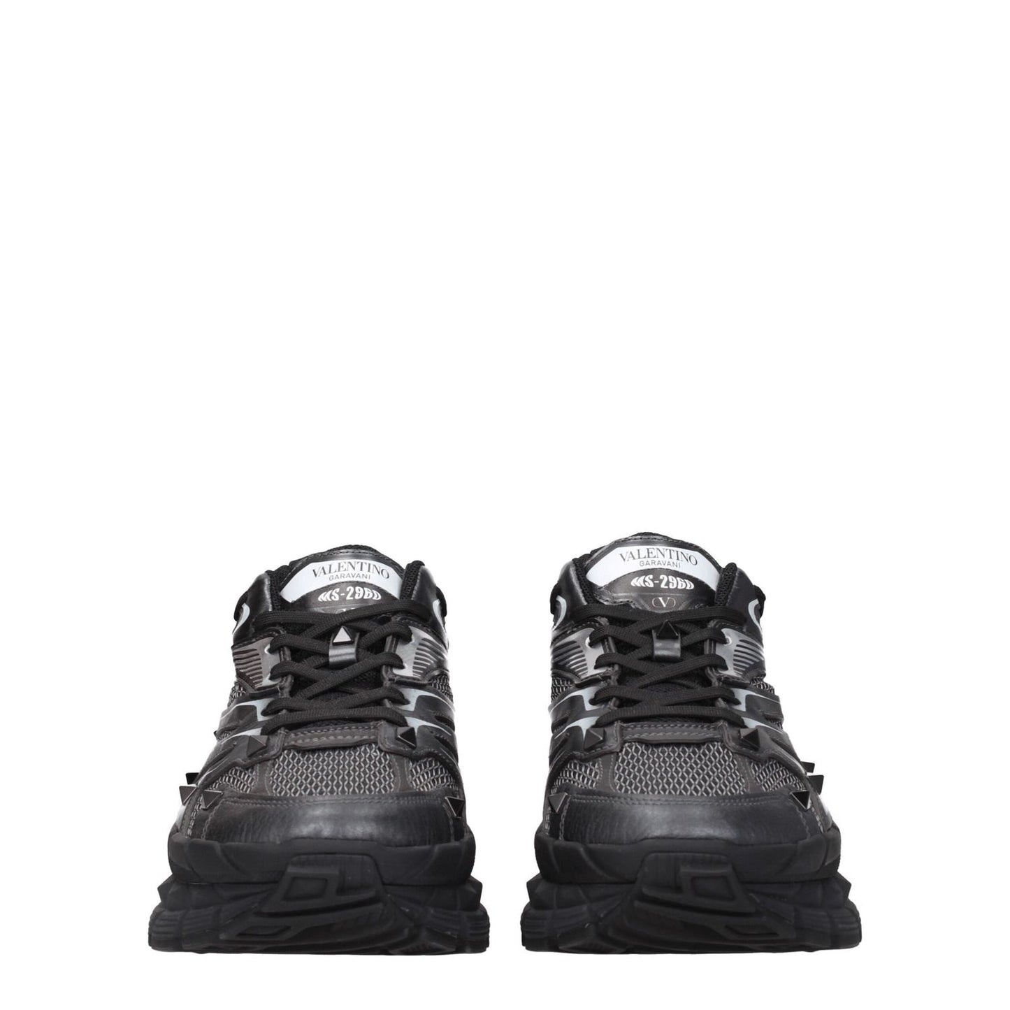 Valentino Garavani Black Fabric Athletic Sneakers