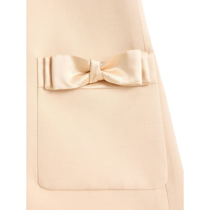 Valentino Short Crepe Couture Dress Dresses