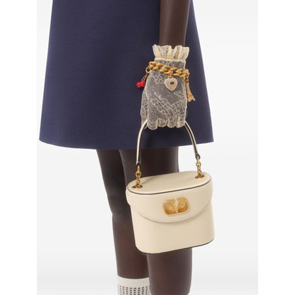 Valentino Short Embroidered Crepe Couture Dress Dresses