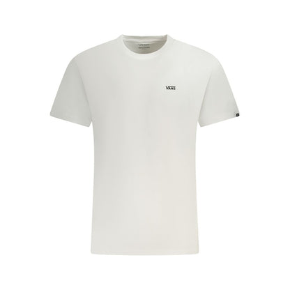 Vans White Cotton T-Shirt with short sleeves, classic fit, crew neck, and printed logo.