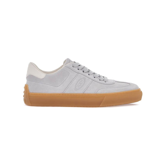 Tod'S light grey suede casual lace-up shoes for men