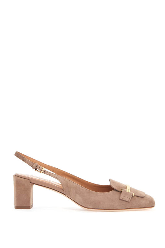 Tod'S cappuccino goat leather pumps with metal bar Pumps Tod'S Rosy Brown