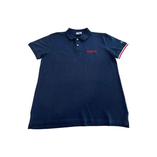 Iceberg Blue Cotton Men Polo Shirt with logo, showcasing classic design and modern style.